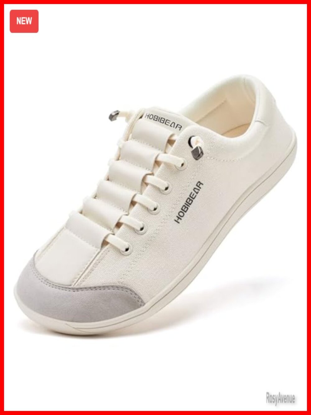 HOBIBEAR Barefoot Minimalist Zero Drop Wide Width Canvas Slip-on Shoes
